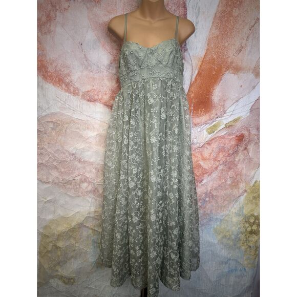 Anthropologie BHLDN Isadora Organza Midi Dress - Picture 6 of 9